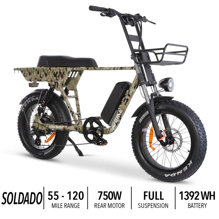 GOBike-SOLDADO-Lightweight 750W Dual-Passenger Electric Bike