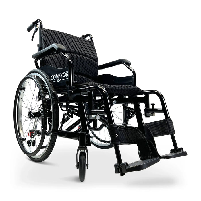 ComfyGO-X-1-Lightweight Manual Wheelchair With Quick-Detach Wheels