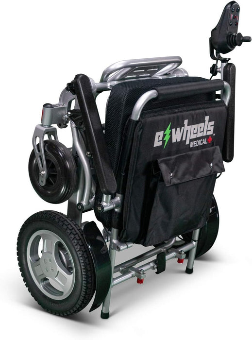 EWheels-EW-M45-Foldable Electric Wheelchair-Heavy Duty 400 lbs Weight Capacity