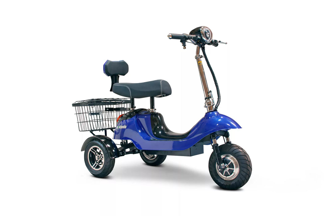 EWheels-EW-19: Sporty 3-Wheel Mobility Scooter (Removable Seat)