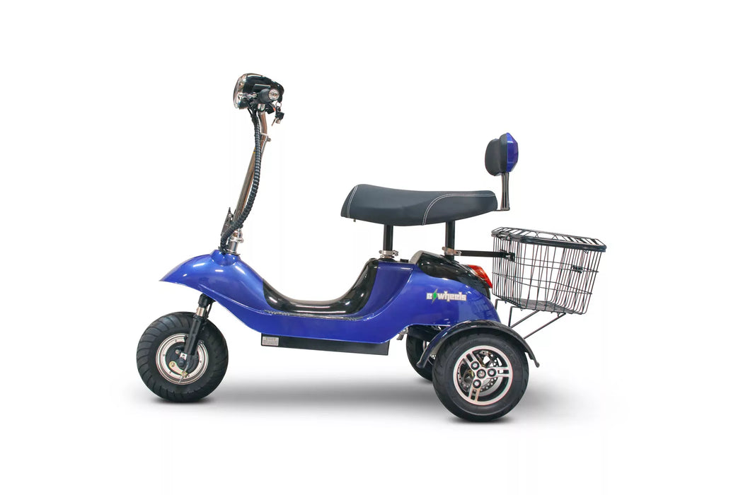 EWheels-EW-19: Sporty 3-Wheel Mobility Scooter (Removable Seat)