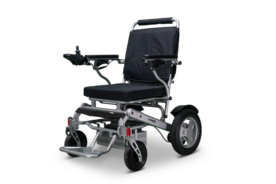 EWheels-EW-M45-Foldable Electric Wheelchair-Heavy Duty 400 lbs Weight Capacity