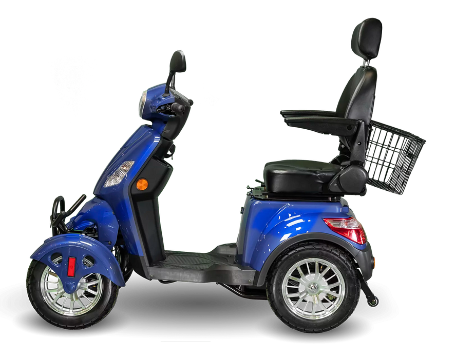 EWheels-EW-46: 4-Wheel Recreational Mobility Scooter-Heavy Duty 400 lbs