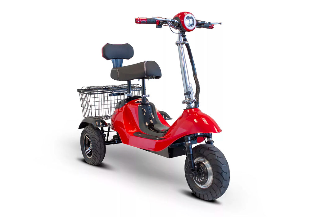 EWheels-EW-19: Sporty 3-Wheel Mobility Scooter (Removable Seat)