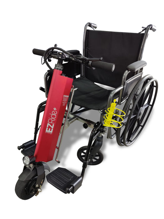 Shield Innovations-EZ Ride+ Portable Electric Mobility Device to Convert Manual Wheelchairs into Powered Wheelchairs