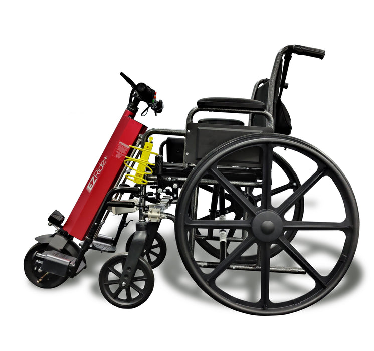 Shield Innovations-EZ Ride+ Portable Electric Mobility Device to Convert Manual Wheelchairs into Powered Wheelchairs