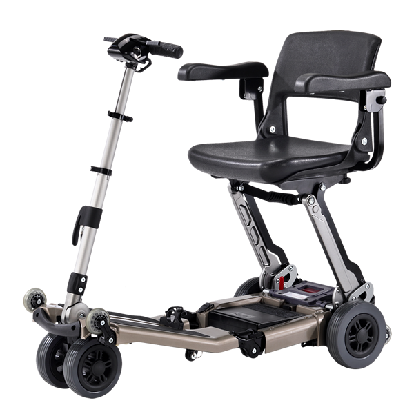 FreeRider USA-Luggie Elite-Folding Mobility Scooter-Heavy Duty Bariatric-320 lbs Weight Capacity