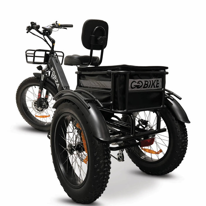 GOBike-FORZA Electric Tricycle-eBike-Heavy Duty-440 lbs Weight Capacity