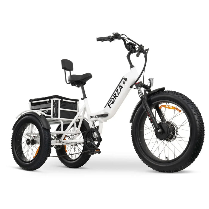 GOBike-FORZA Electric Tricycle-eBike-Heavy Duty-440 lbs Weight Capacity