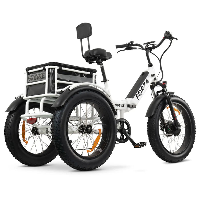 GOBike-FORZA Electric Tricycle-eBike-Heavy Duty-440 lbs Weight Capacity