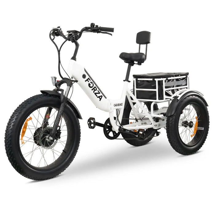 GOBike-FORZA Electric Tricycle-eBike-Heavy Duty-440 lbs Weight Capacity