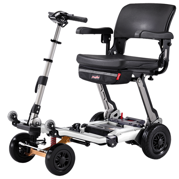 FreeRider USA-Luggie Super Plus 4-Folding Mobility Scooter-Heavy Duty Bariatric-360 lbs Weight Capacity