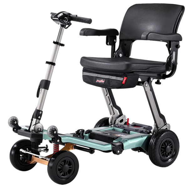 FreeRider USA-Luggie Super Plus 4-Folding Mobility Scooter-Heavy Duty Bariatric-360 lbs Weight Capacity