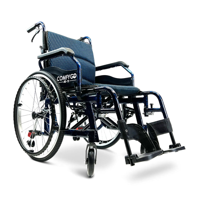 ComfyGO-X-1-Lightweight Manual Wheelchair With Quick-Detach Wheels