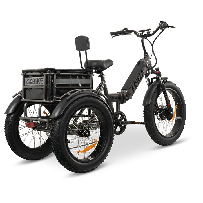 GOBike-FORZA Electric Tricycle-eBike-Heavy Duty-440 lbs Weight Capacity